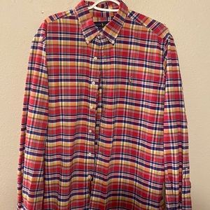 Plaid Polo button down